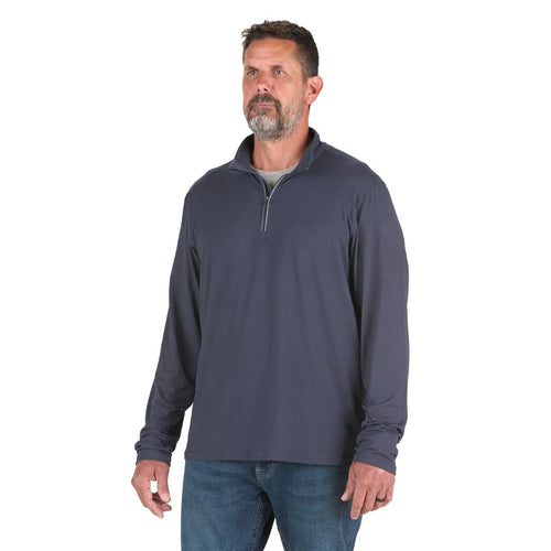 Berne Men's Midweight UPF Quarter-Zip Sweater SH14 - Navy