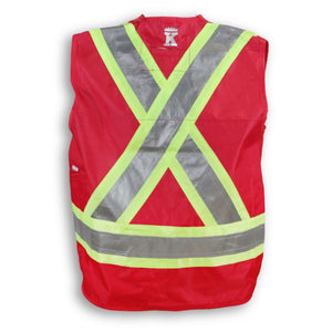 Big K Hi-Vis Surveyor's Vest - Red BK402RD