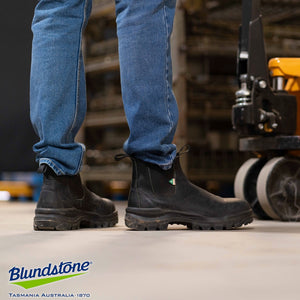 Blundstone Rotoflex 8301 Unisex Slip-on Composite Toe Work Safety Boot - Black