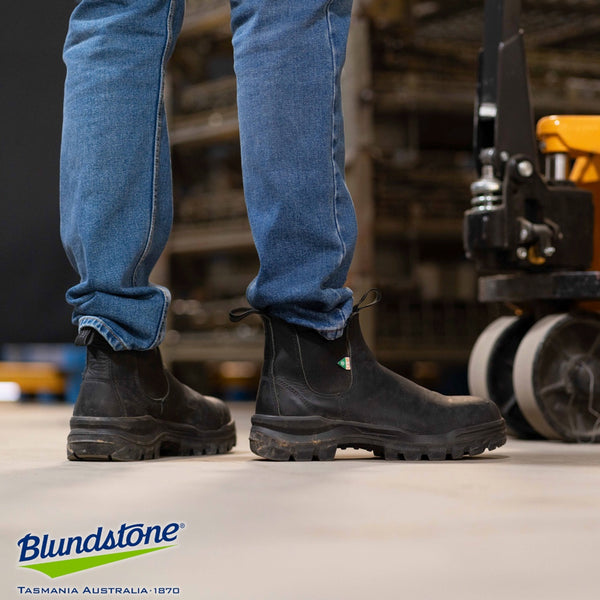 Blundstone Rotoflex 8301 Unisex Slip-on Composite Toe Work Safety Boot - Black