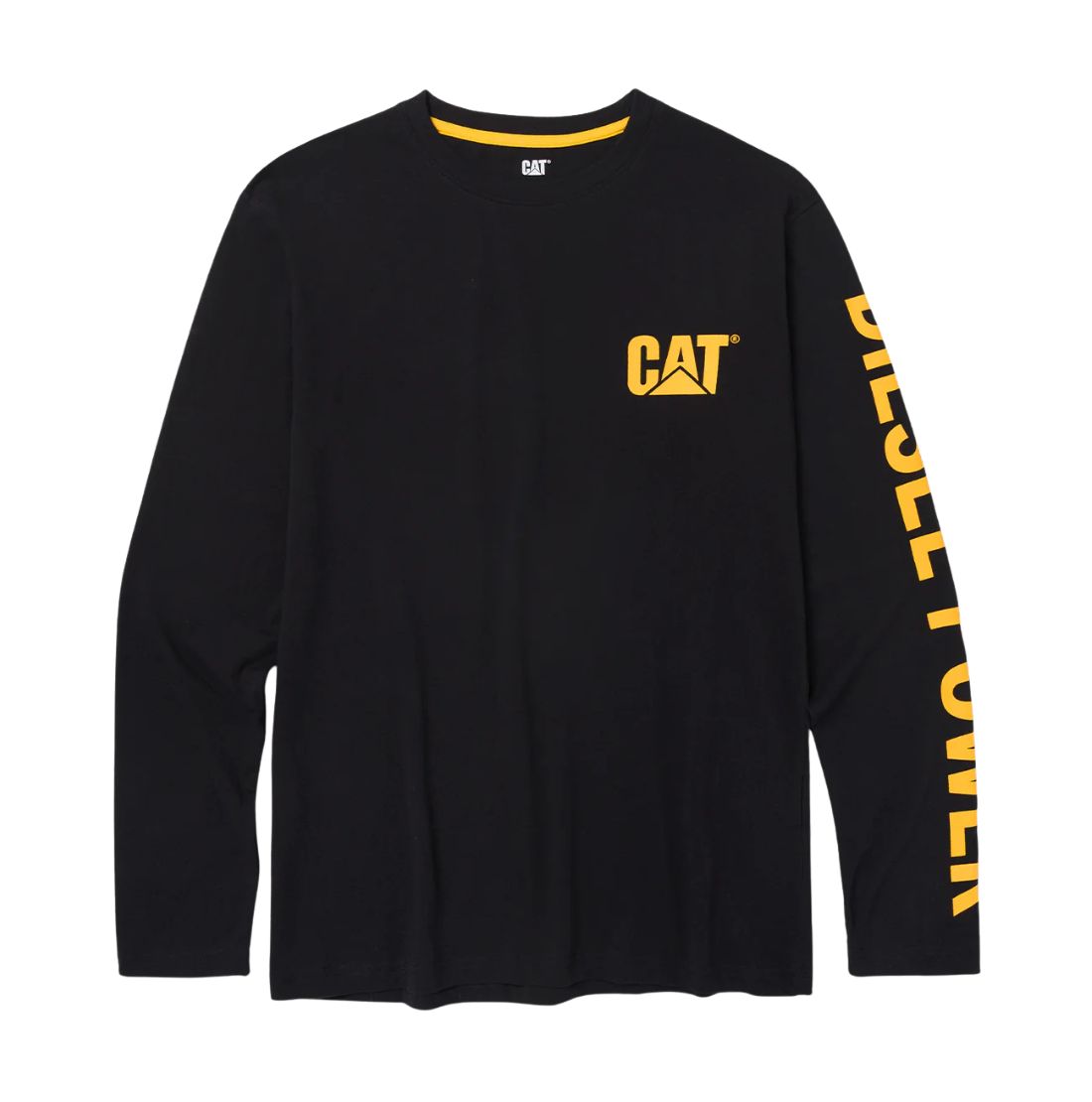 CAT Diesel Power Men's Long Sleeve Work T-Shirt 1010042 - Black