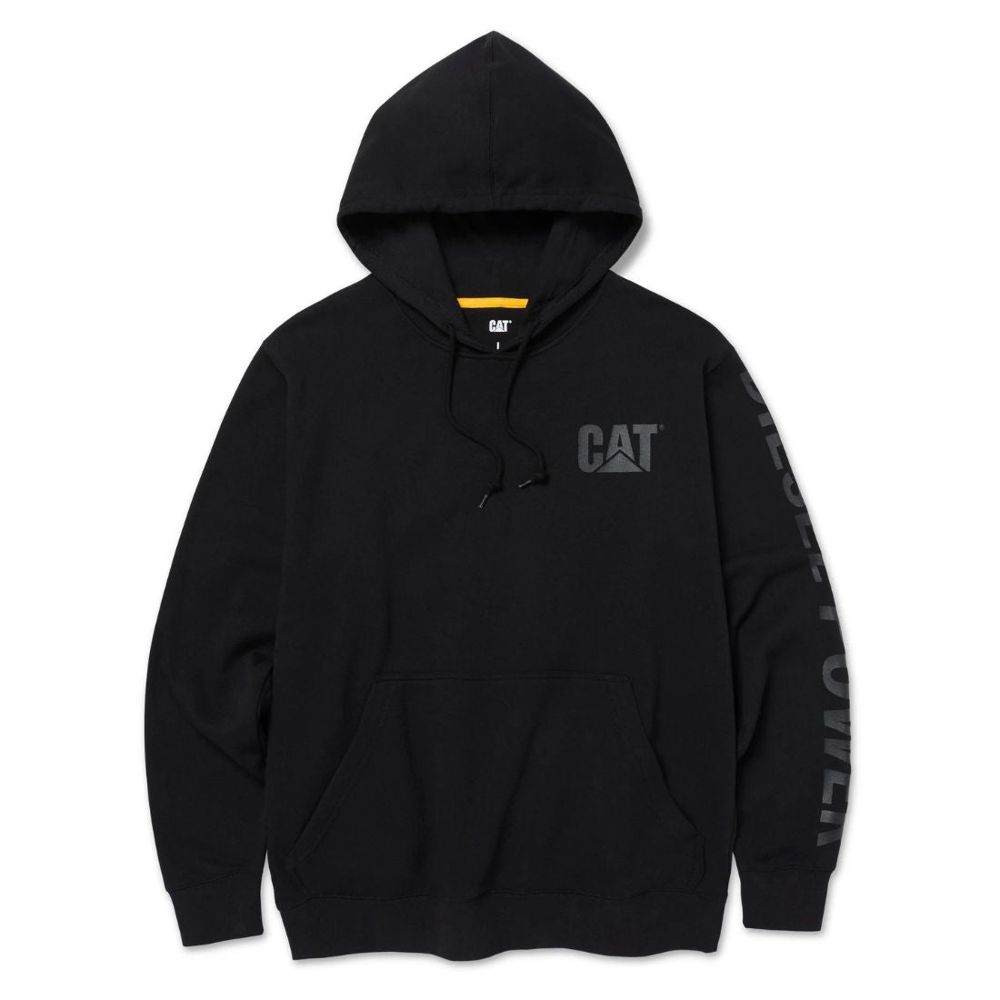 CAT Men's Diesel Power Pullover Work Hoodie 1090036 - Black/Grey