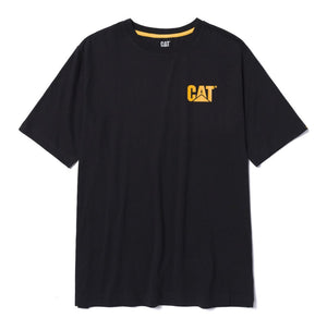 CAT Men's Short Sleeve Graphic T-Shirt 1010060 - Black