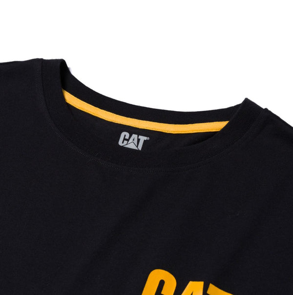 CAT Men's Short Sleeve Graphic T-Shirt 1010060 - Black