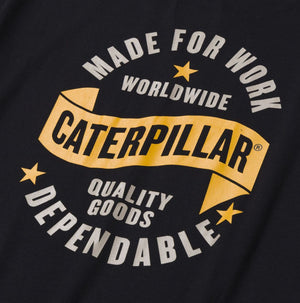 CAT Men's Short Sleeve Graphic T-Shirt 1010060 - Black