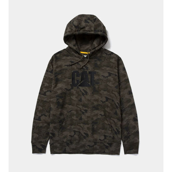 CAT Trademark Men's Hooded Work Sweater - Camo W10646