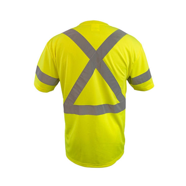 Coolworks Men's High-Visibility Short-Sleeve Reflective T-Shirt TS1103 - Yellow