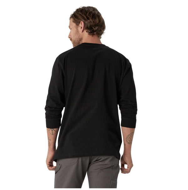 Dickies Heavyweight Logo Men's Long Sleeve Work T-Shirt WL22C - Black