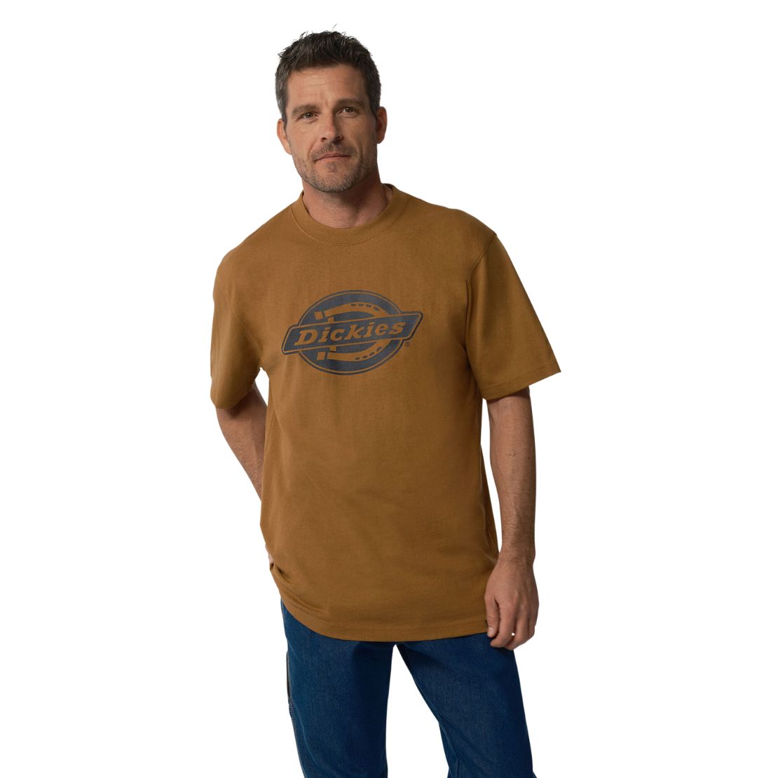 Dickies Heavyweight Logo Men's Short Sleeve Work T-Shirt WS22C - Bronz