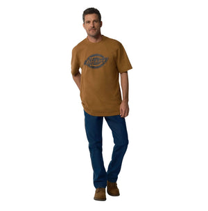Dickies Heavyweight Logo Men's Short Sleeve Work T-Shirt WS22C - Bronze