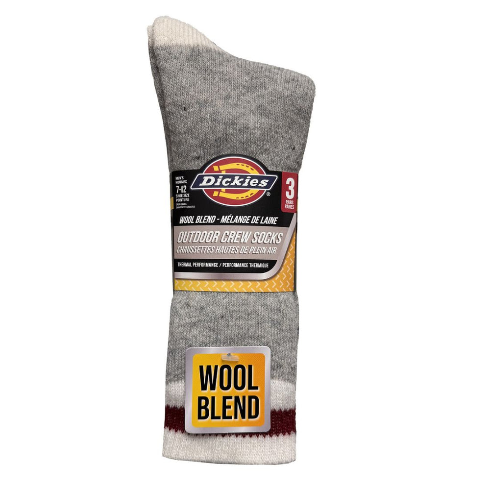 Dickies Men's Outdoor Thermal Wool Blend 3-Pack Socks 4682D