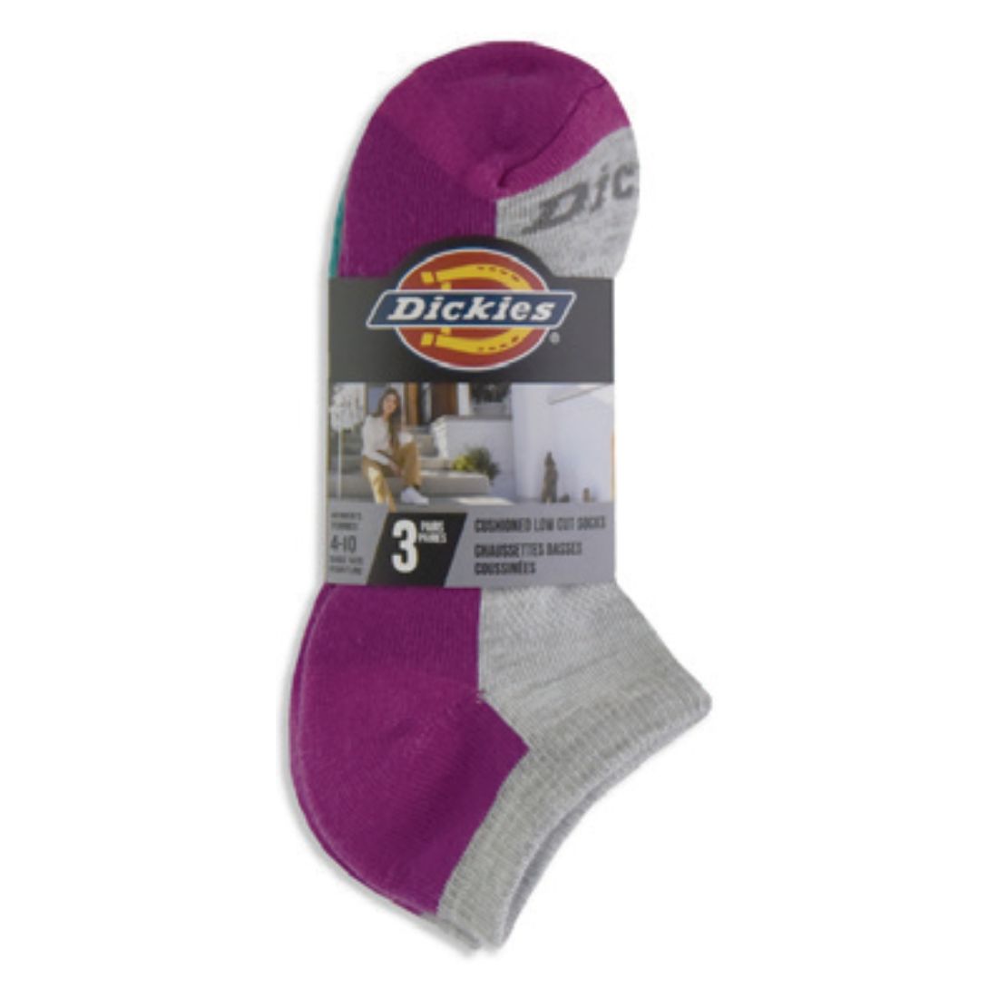 Dickies Women's Low Cut 3-Pack Athletic Socks 11476D