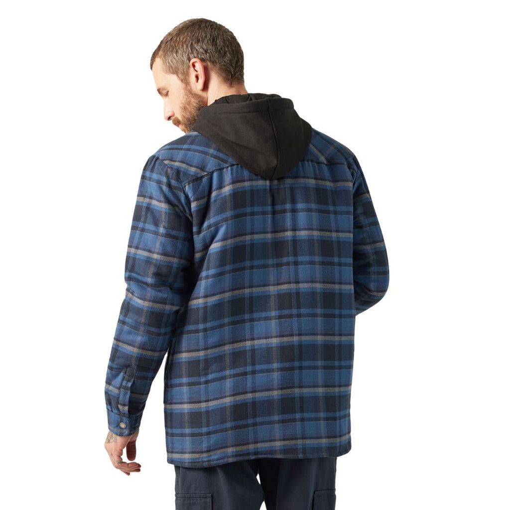 Dickies Men s Hooded Flannel Shirt Jacket with Hydroshield TJ211 Dar Work Authority