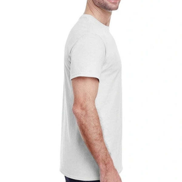 Gildan G500 Men's Short Sleeve Crew Neck T-Shirt - WHITE