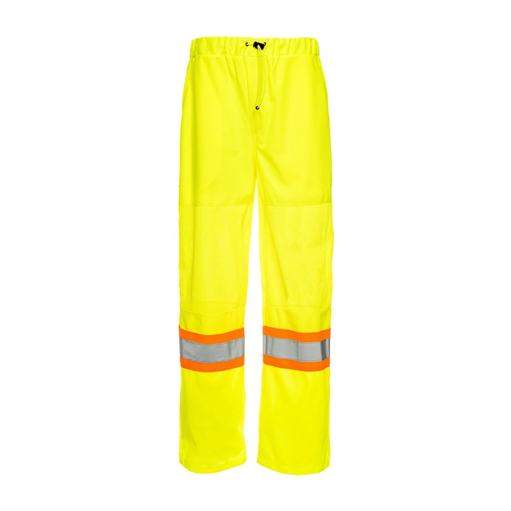 Ground Force Hi-Vis Men's Traffic Mesh Work Pants TB01Y Yellow