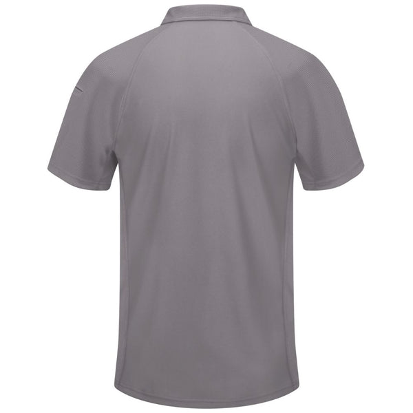 Red Kap Men's Short Sleeve Performance Knit® Flex Series Men's Active Polo SK92 - Grey