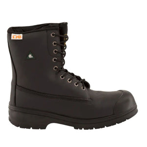 Nats S320 Unisex 8" Steel Toe Work Safety Boot - Black