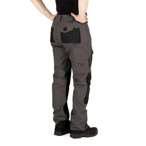P&F Women's Stretch Duck Knee Pad Work Pants PF877 - Grey