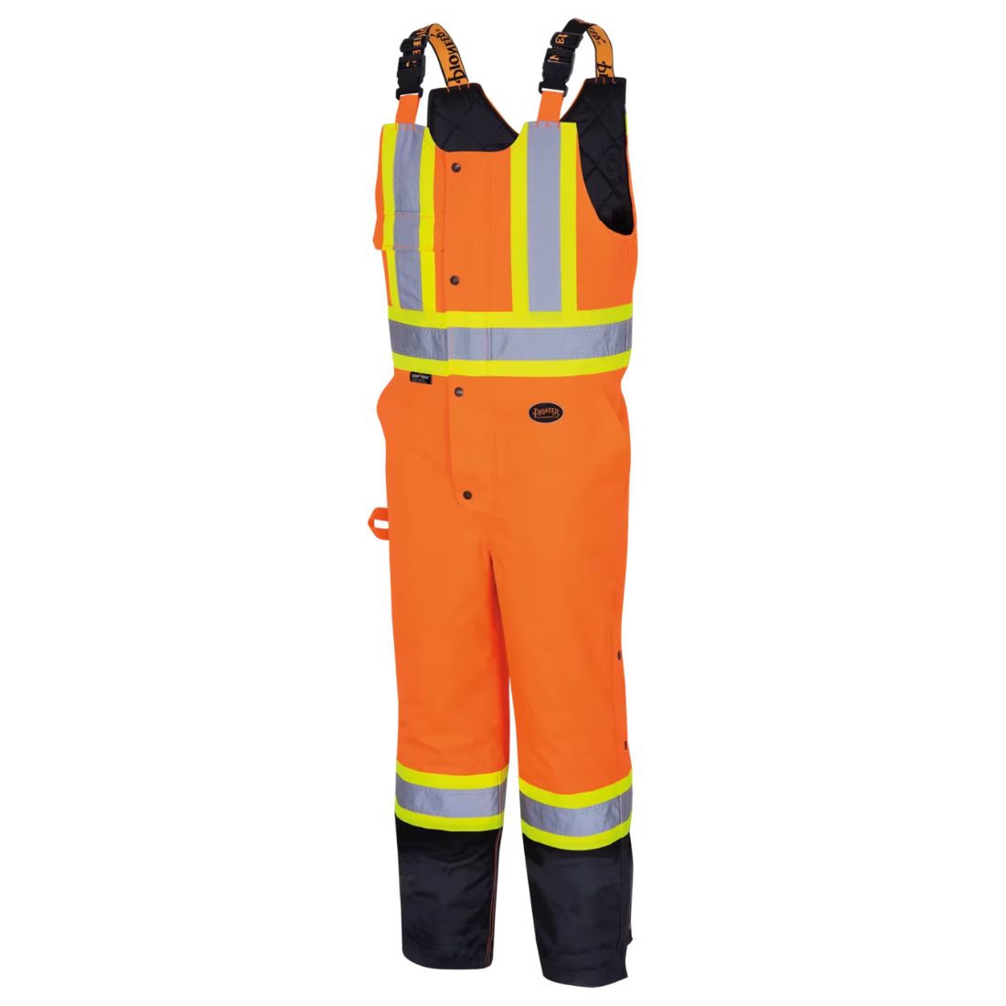Pioneer Men's Hi-Vis Waterproof Safety Bib Overall 5040BB - Orange