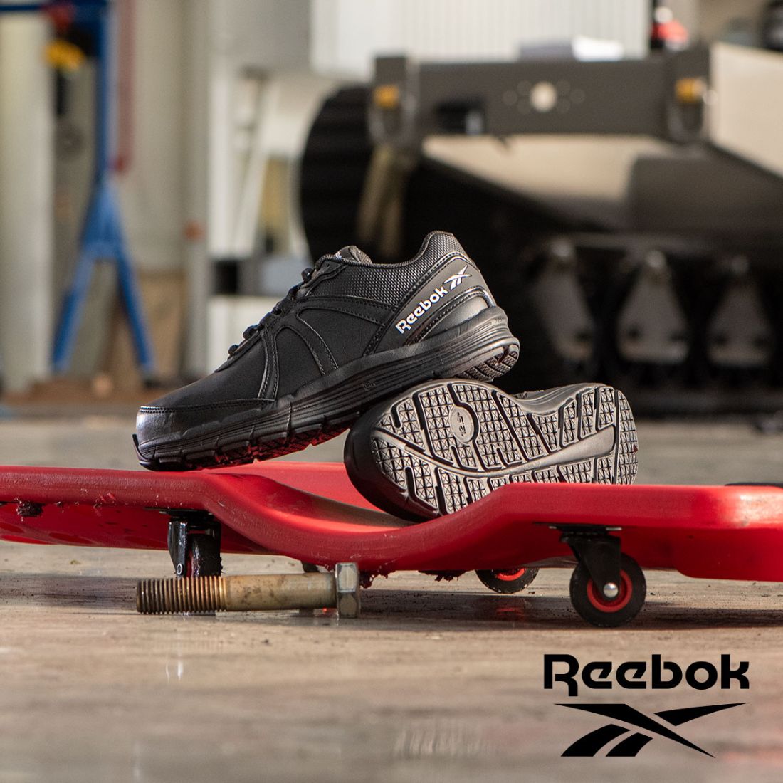 Reebok Unisex Guide Work Steel Toe Athletic Work Shoe Black IB3501