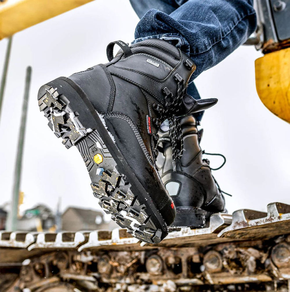 Royer Revolt Men's 8" Insulated Composite Toe Safety Boot with VIBRAM® Arctic Grip 8901RTAG - Black