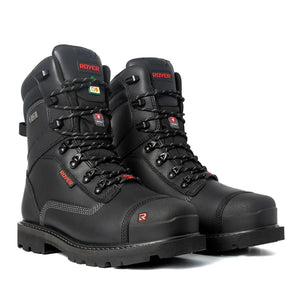 Royer Revolt Men's 8" Insulated Composite Toe Safety Boot with VIBRAM® Arctic Grip 8901RTAG - Black