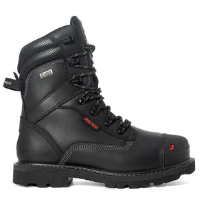 Royer Revolt Men's 8" Insulated Composite Toe Safety Boot with VIBRAM® Arctic Grip 8901RTAG - Black