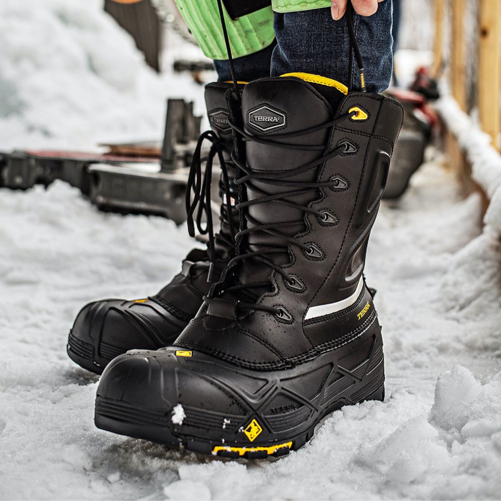 Terra Crossbow WP Unisex 12" Winter Composite Toe Safety Boot  - Black 915605