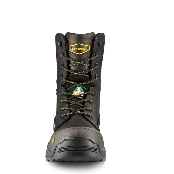 Terra Exile 25 Men's 8" Composite Toe Waterproof Work Boot 1311BK - Black