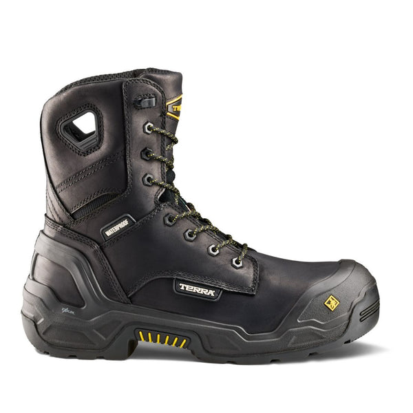 Terra Exile 25 Men's 8" Composite Toe Waterproof Work Boot 1311BK - Black