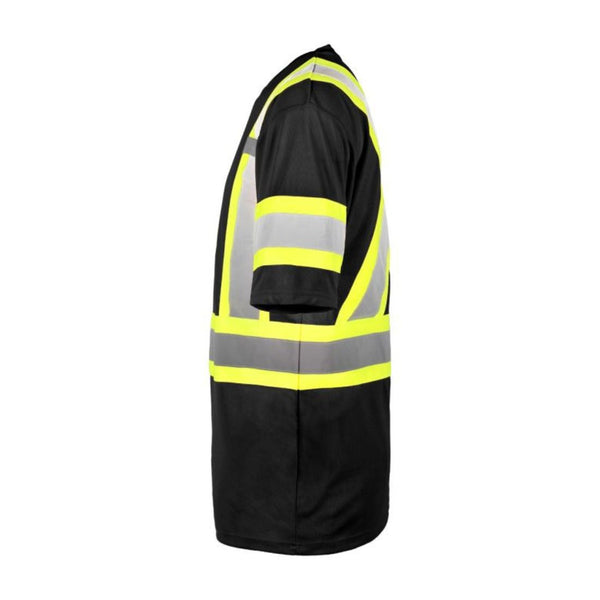 Terra Hi-Vis Short Sleeve Work T-Shirt 116524BK - Black