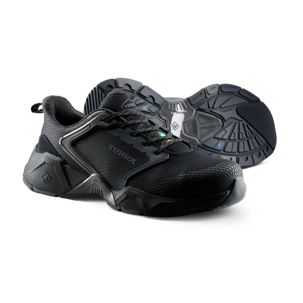 Terra Vector 1298BK Unisex Composite Toe SD+ Athletic Safety Shoe - Black