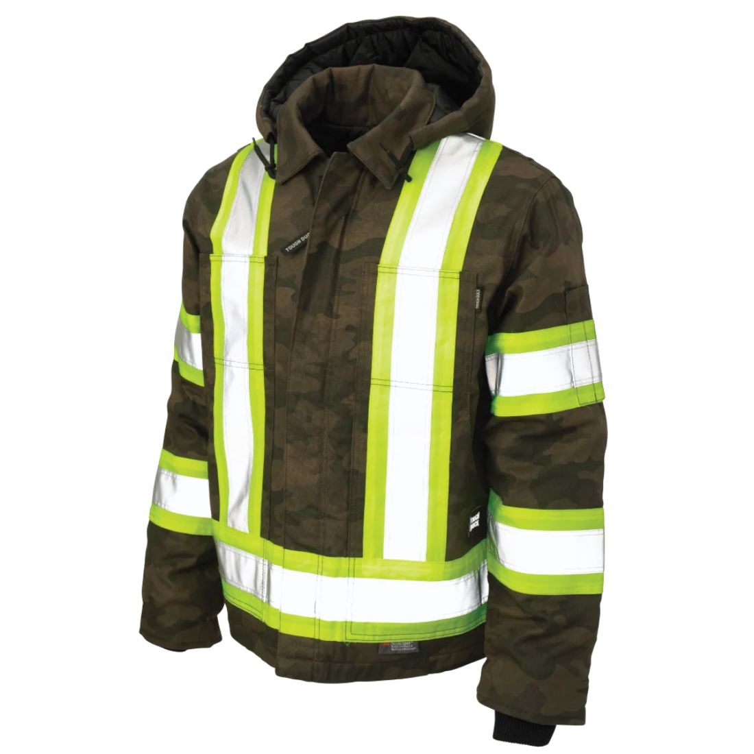 Tough Duck Men's Hi-Vis Camo Flex Duck Safety Work Jacket SJ33