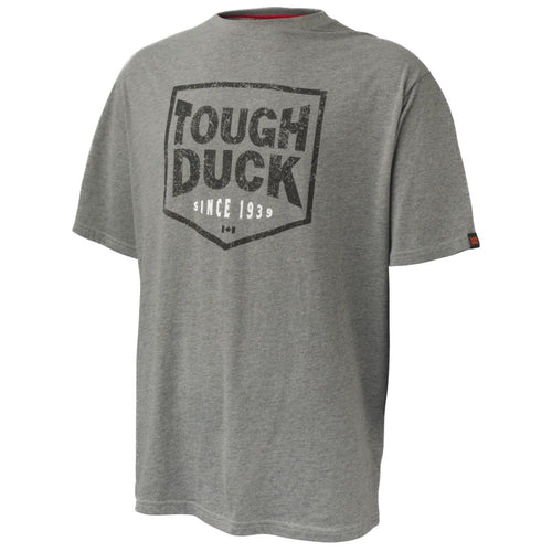 Tough Duck Men's Logo Short Sleeve T-Shirt WT08 - Grey