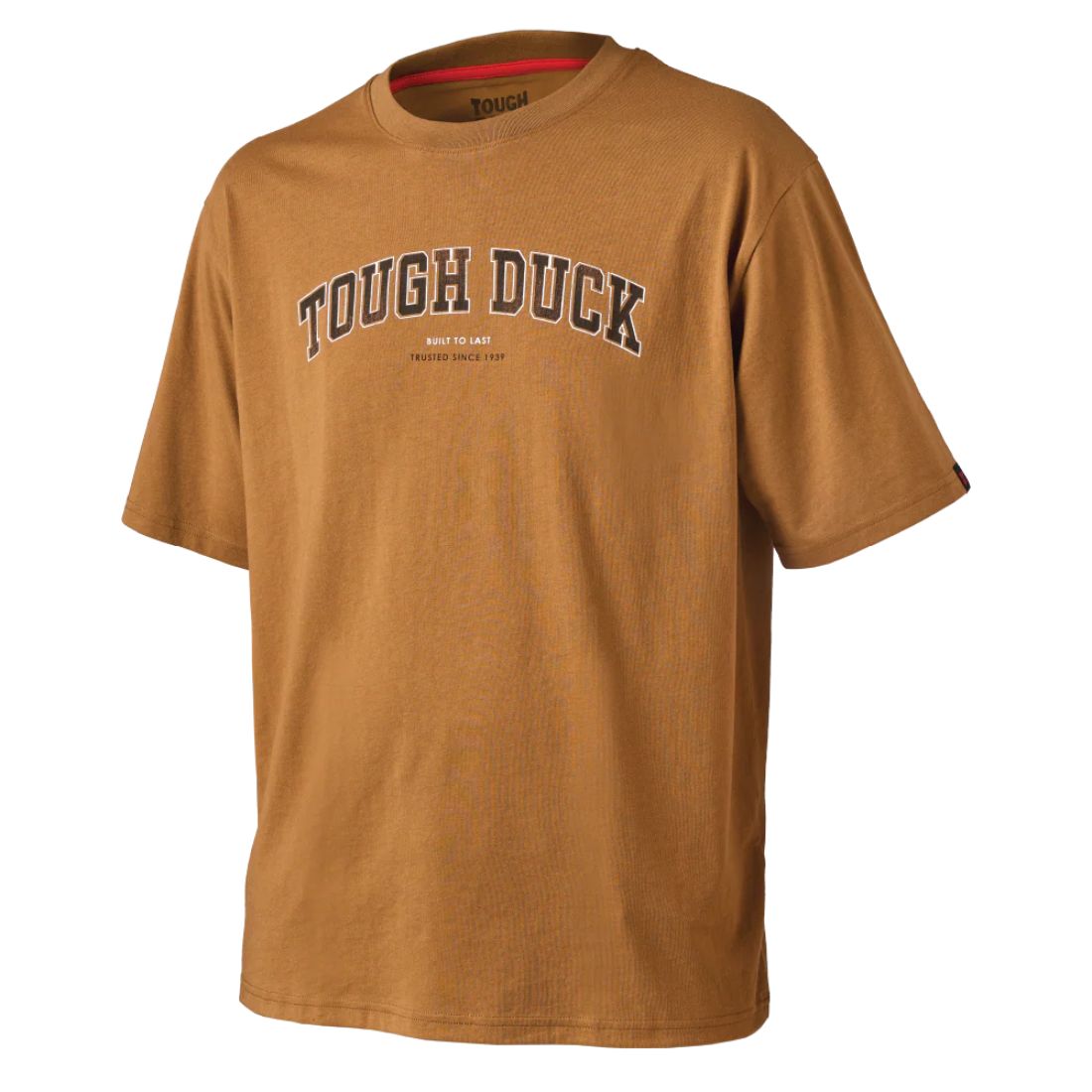 Tough Duck Men's Logo Short Sleeve T-Shirt WT08 - Brown