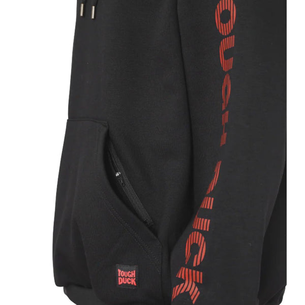 Tough Duck Men's Pullover Graphic Hoodie WJ40 - Black