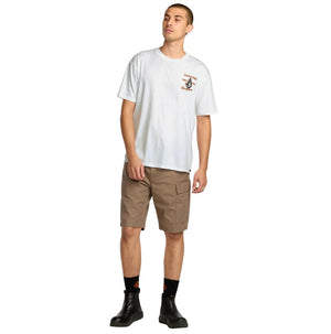 Volcom Men's Enamel Short Sleeve T-Shirt A5032505 - White