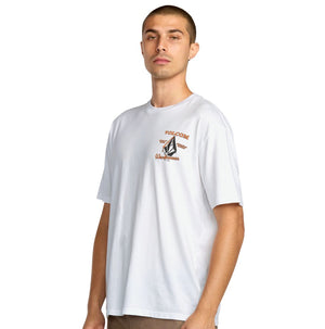 Volcom Men's Enamel Short Sleeve T-Shirt A5032505 - White