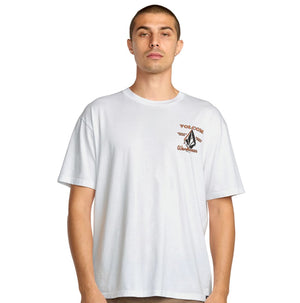 Volcom Men's Enamel Short Sleeve T-Shirt A5032505 - White
