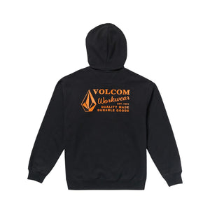 Volcom Men's Graphic Pullover Work Hoodie A4132503 - Black