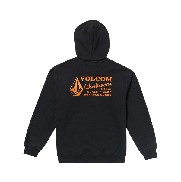 Volcom Men's Graphic Pullover Work Hoodie A4132503 - Black