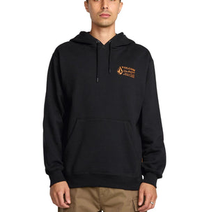 Volcom Men's Graphic Pullover Work Hoodie A4132503 - Black