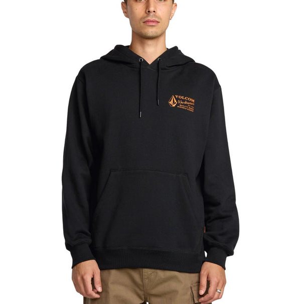 Volcom Men's Graphic Pullover Work Hoodie A4132503 - Black