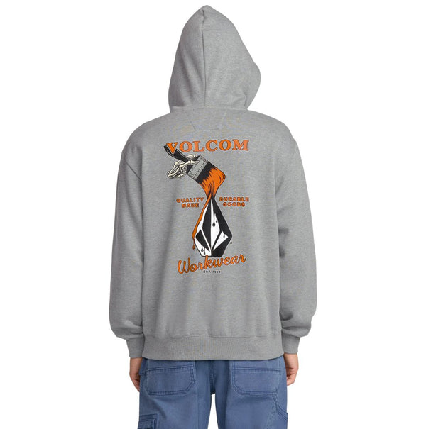 Volcom Men's Graphic Pullover Work Hoodie A4132503 - Grey