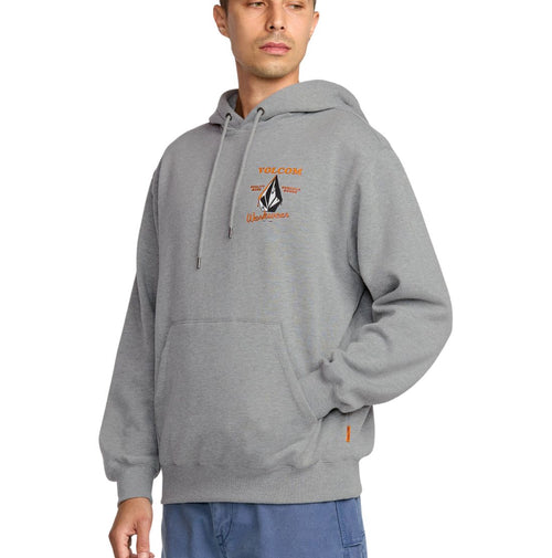 Volcom Men's Graphic Pullover Work Hoodie A4132503 - Grey