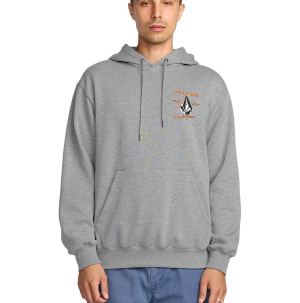 Volcom Men's Graphic Pullover Work Hoodie A4132503 - Grey