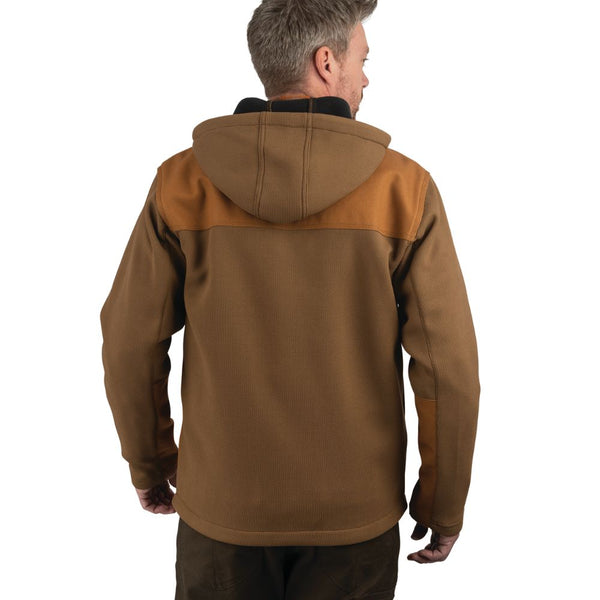 Walls Men's Bridgeport Rugged Flex Knit Work Jacket  - Brown YJ12