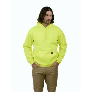 Walls Men's Enhanced Visibility Pullover Work Hoodie YW20 - Yellow