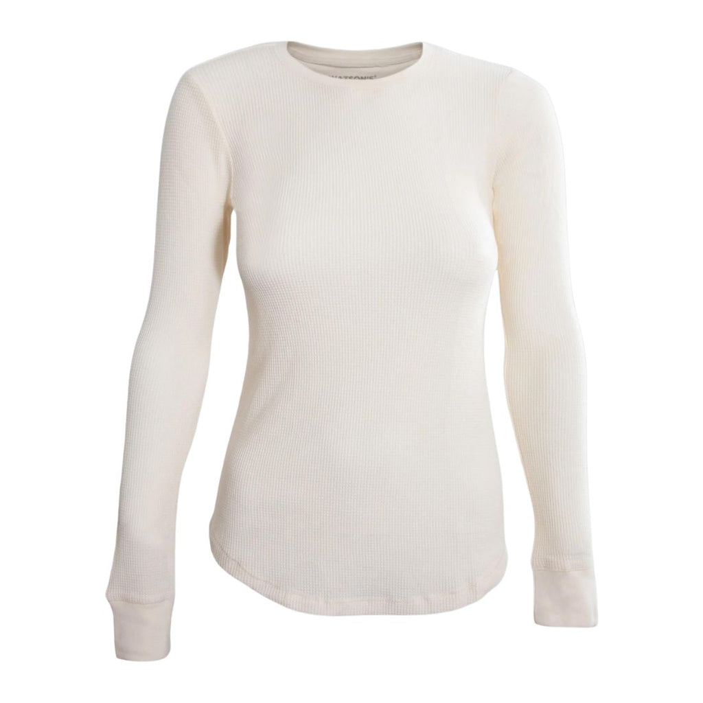 【Raucohouse】Waffle string scoop-neck long sleeve Watsons_Women_s_Waffle_Thermal
