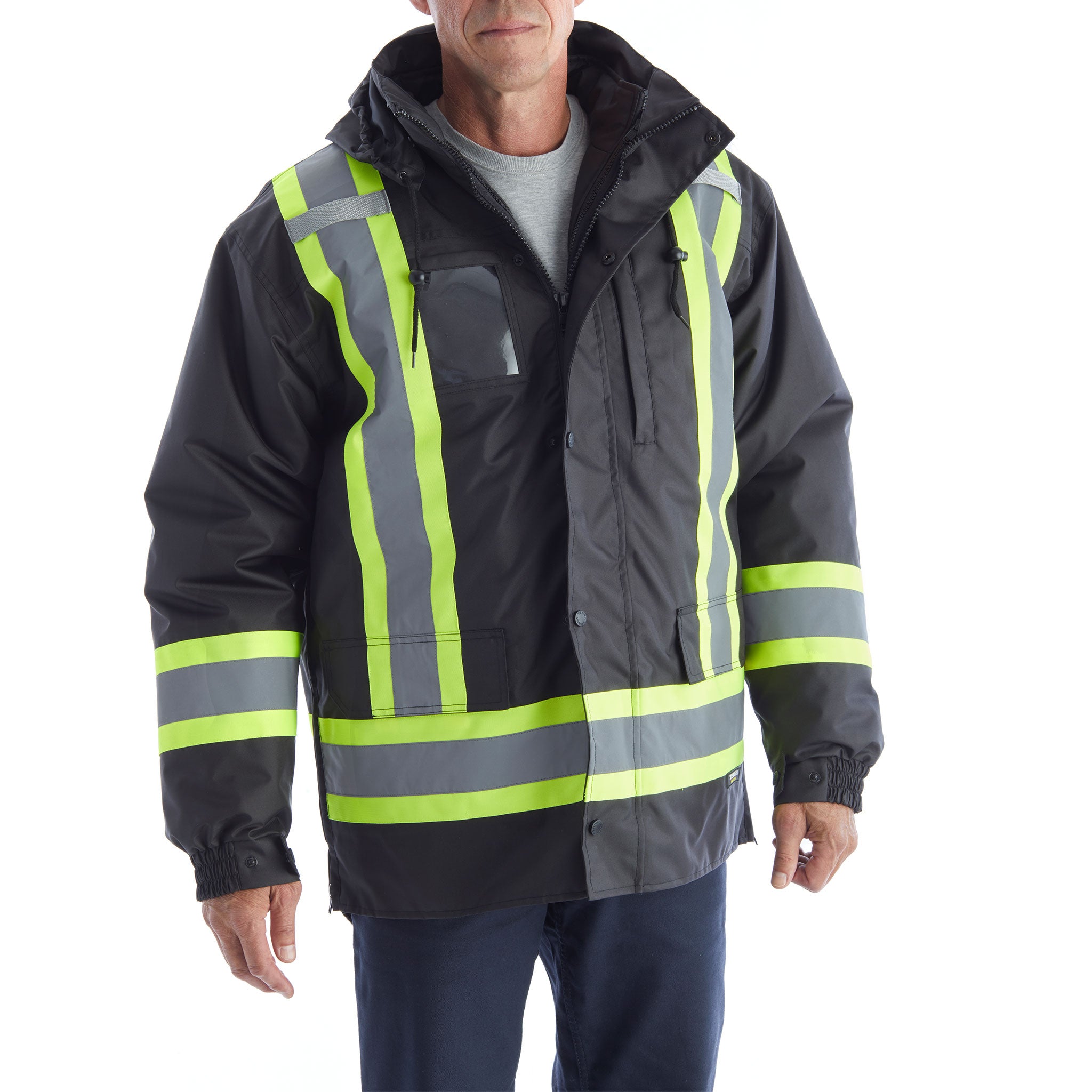 Terra Hi-Vis in System Winter Work Jacket 116501 Black